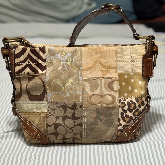 COACH Patchwork shoulder bag y2k M10915538 - バッグKEY LIME色